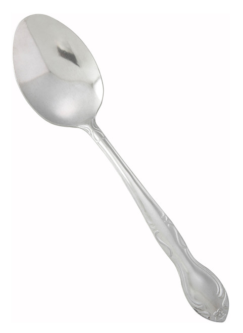 Winco 0004-10 8-3/8" 18/0 Stainless Steel Table Spoon (Contains 1 Dozen)