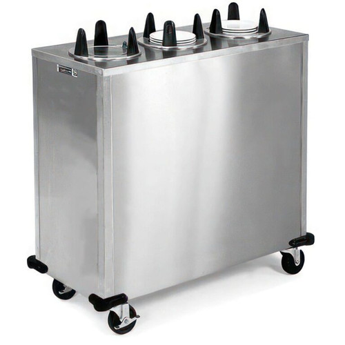 Lakeside 5305 Easy-Glide 46.38" W Stainless Steel Round Mobile Non-Heated Dish Dispenser