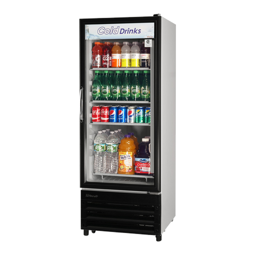 Turbo Air TGM-11RV-N6 23.63" W One-Section Glass Door Refrigerated Merchandiser