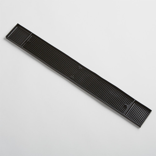 American Metalcraft BLM24 3.25" x 27" Black Rubber Construction Bar Mat