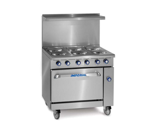 Imperial IR-G36T-E 36" Electric Pro Series Restaurant Range - 208 Volts