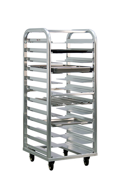 New Age 4635 64"H Lifetime Series Roll-In 12 Bun Pan Rack with 4.5" Spacing