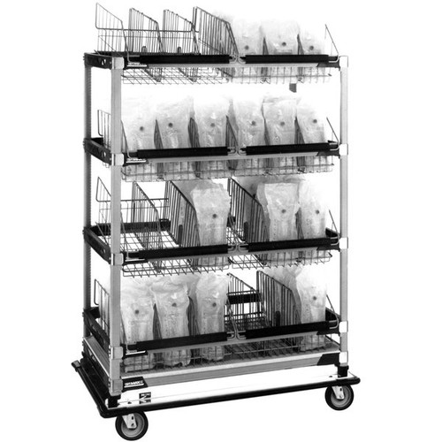 Metro MXIV4 Metromax I Sloped Basket Cart 42"W (8) Microban Epoxy Baskets