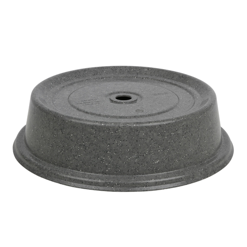 Cambro 91VS191
 9-1/8"
 FiberGlass
 Granite Gray
 Round
 Versa CamCover Plate Cover - 12/Case