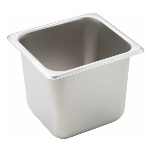 Winco SPS6 6" Deep 1/6 Size Stainless Steel Steam Table Pan