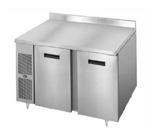 Randell 9215F-290 48"W Two-Section Solid Door Freezer Counter/Work Top