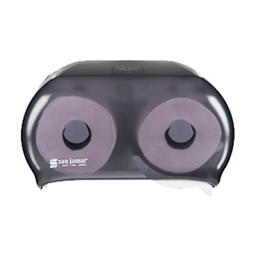 San Jamar R3600TBK Versatwin Classic Bath Tissue Dispenser 6-3/4"