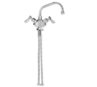 Fisher 3110 6" Swing Spout Single Hole Dual Control Brass Deck Mount Faucet