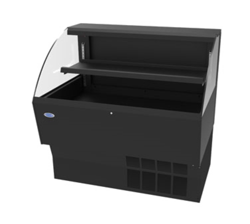 Federal Industries ELPRSS6 70.6" W Black Elements Low Profile Self-Serve Refrigerated Merchandiser - 230 Volts