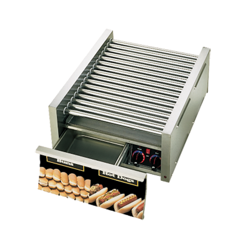 Star 45STBD Grill-Max Hot Dog Grill 23.75" x 12.5" x 28.5" Roller-Type with Integrated Bun Drawer