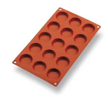 Matfer Bourgeat 257922 Gastroflex Mini Tartlet Mold 1-3/4" Dia. x 3/8"H Mini-Tartlets Food Grade Silicone