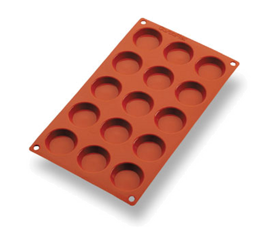 Matfer Bourgeat 257922 Gastroflex Mini Tartlet Mold 1-3/4" Dia. x 3/8"H Mini-Tartlets Food Grade Silicone