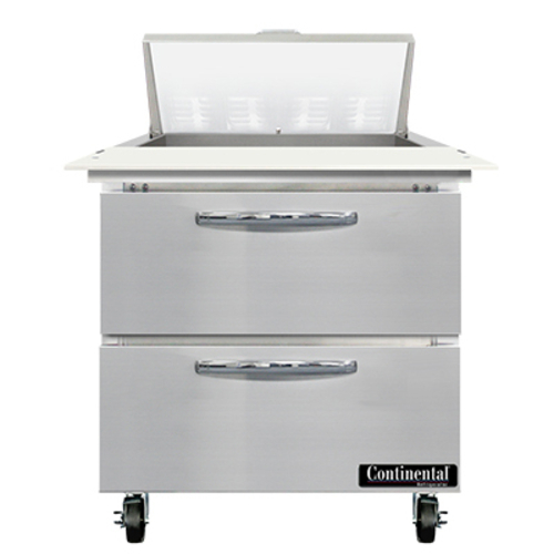 Continental Refrigerator SW32N8C-D 32" W One-Section Two Drawer Sandwich Unit