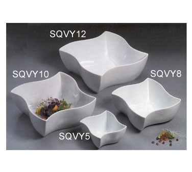 American Metalcraft SQVY5 5.5 24 Oz. Porcelain White Squavy Bowl