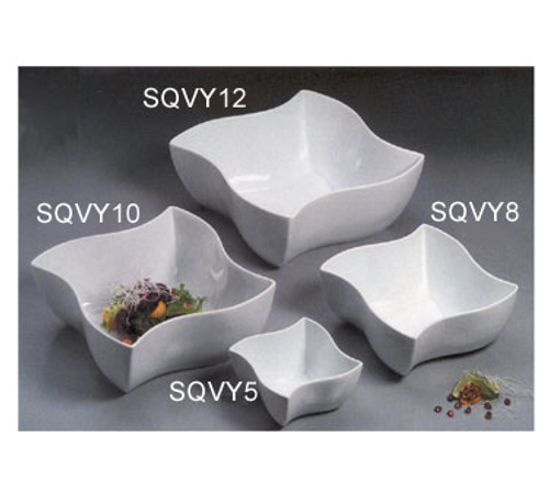 American Metalcraft SQVY5 5.5 24 Oz. Porcelain White Squavy Bowl