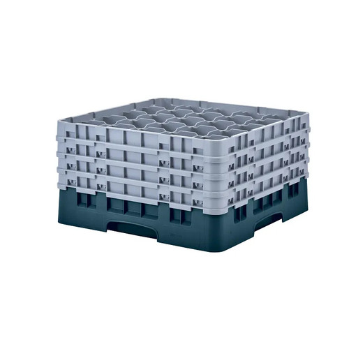 Cambro 25S900414 Camrack Glass Rack With (4) Soft Gray Extenders - 2 Cases