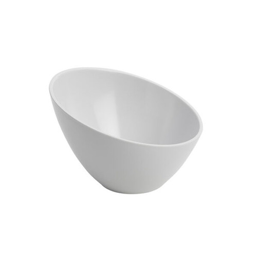 American Metalcraft MELSL82 8" 40 Oz. Plastic White Round Endurance Serving Bowl