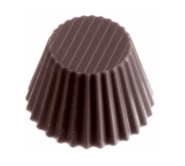 Matfer Bourgeat 380141 Chocolate Mold Fluted Cup 1.25" L x 1.25" Dia. Polycarbonate