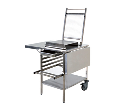 Matfer Bourgeat 263500 48-7/8" x 30-3/4" Stainless Steel Guitar Slicer Trolley