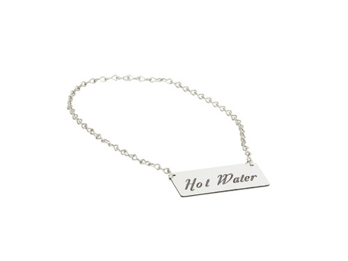 Cal-Mil 618-3 4"W x 2"H with 24" Chain Silver Urn Sign