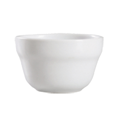 CAC China 101-4 7.25 Oz. Bone White Porcelain Round Lincoln Bouillon Cup (3 Dozen Per Case)