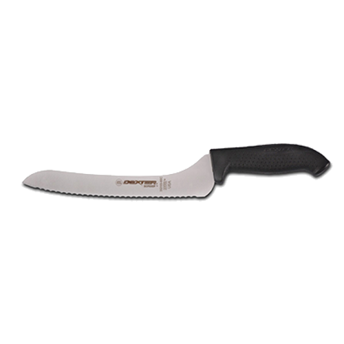 Dexter 24423 9" Scalloped Edge SofGrip Sandwich Knife with Soft Rubber Grip