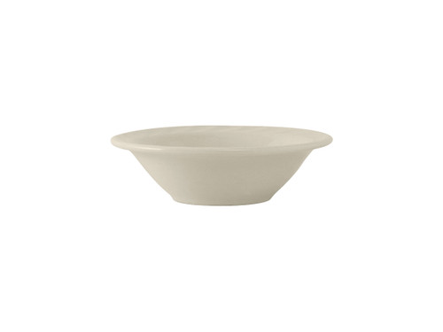 Tuxton MED-064 6-1/2" 7-1/2 Oz. Ceramic American White/Eggshell Round Grapefruit (3 Dozen Per Case)