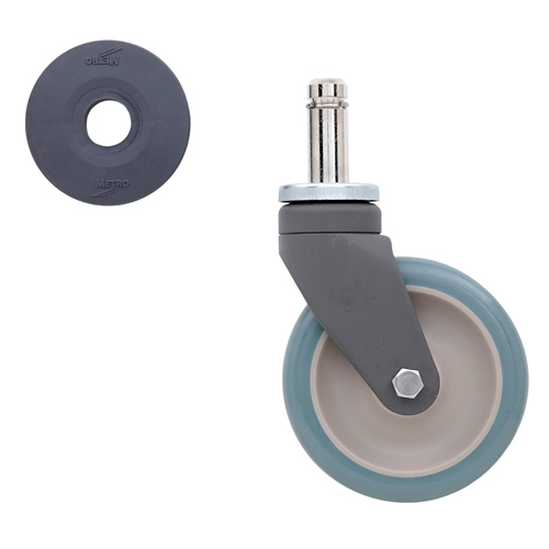 Metro 5Pcm Super Erecta Stem Caster Swivel 5" Dia. 1-1/4" Face 300 Lb. Capacity