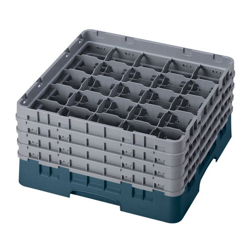 Cambro 25S800414 Camrack Glass Rack With (4) Soft Gray Extenders - 2 Cases