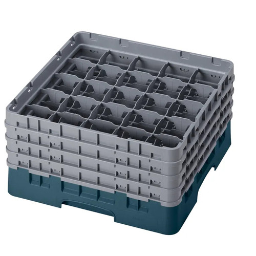 Cambro 25S800414 Camrack Glass Rack With (4) Soft Gray Extenders - 2 Cases