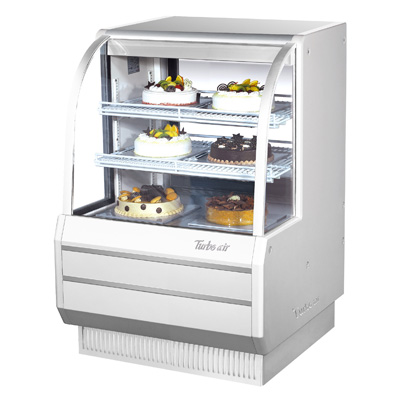 Turbo Air TCGB-36-W(B)-N 36.5" W Refrigerated Bakery Case