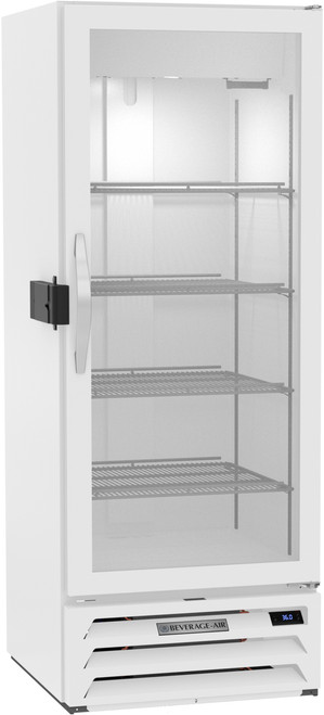 Beverage Air MMR12HC-1-W-IQ 25.38" W One-Section Glass Door Merchandiser MarketMax Refrigerated Merchandiser