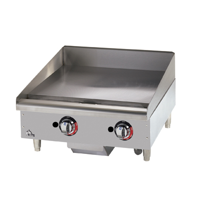 Star 624TF Star-Max® 24" Gas Countertop Griddle with Thermostatic Controls and 1" Steel Plate - 56,600 BTU