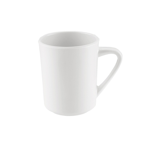 CAC China MLSI-8-P 8 Oz. White Plastic Maxwell Sierra Mug (4 Dozen Per Case)
