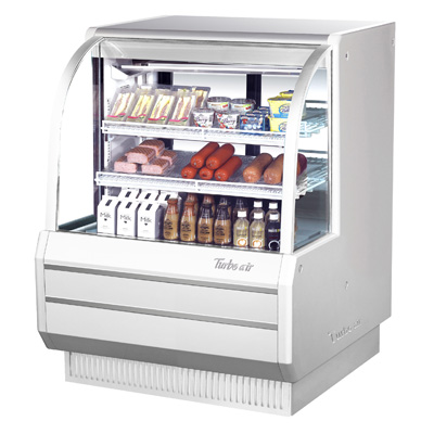 Turbo Air TCDD-48H-W(B)-N 48.5"W Refrigerated Deli Case
