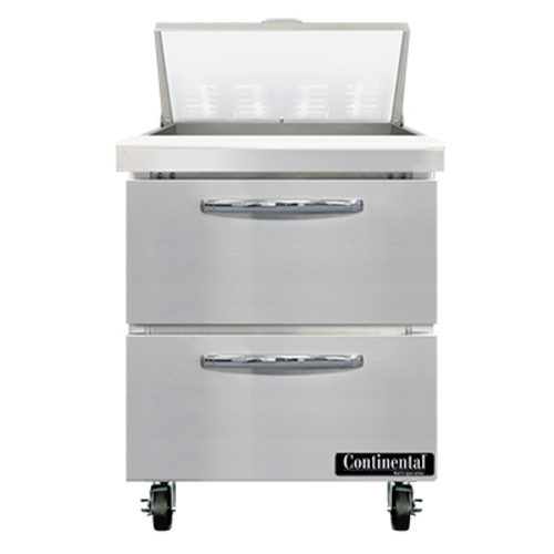 Continental Refrigerator SW27N8-D 27.5" W One-Section Two Drawer Sandwich Unit