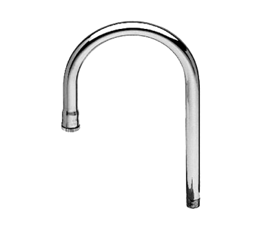 T&S Brass 120XM Nozzle rigid 10-1/4" H 5-1/2" spread gooseneck stream regulator outlet