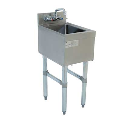 Advance Tabco SL-HS-15-X 15" W x 18" D Stainless Steel 1 Bowl Special Value Underbar Basics Hand Sink