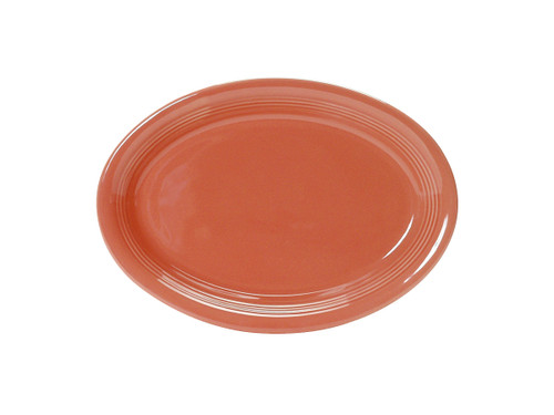 Tuxton CNH-0962 Ceramic Cinnebar Oval Platter (2 Dozen Per Case)