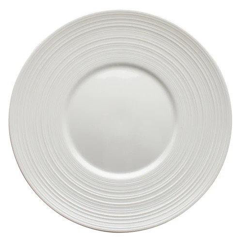 Winco WDP022-106 8-1/8" Porcelain Bright White Round Plate (36 Each Per Case)