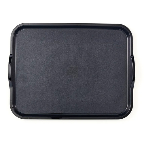 Cambro 1520CWNSH110 15" Black Rectangle Camwear Tray - 12/Case
