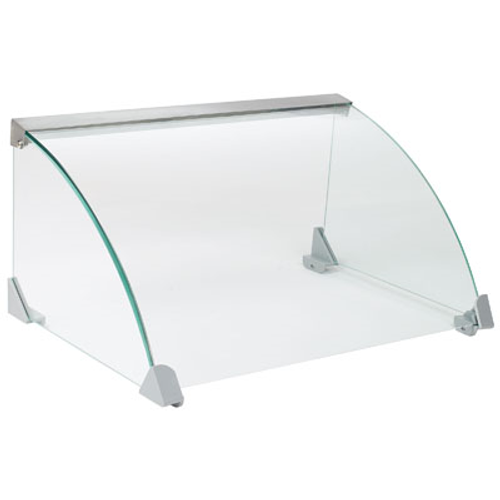 Winco EHDG-5SG Glass Spectrum Hot Dog Grill 19-7/8" X 9-1/4" X 8-3/16" With Sneeze Guard