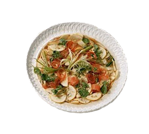 Bon Chef 2308SMOKEGRA Gray Round Trellis Bowl