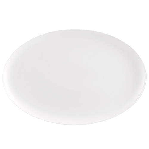 CAC China MX-CP91 Super White Porcelain Oval Catering Collection Kristen Platter (4 Each Per Case)