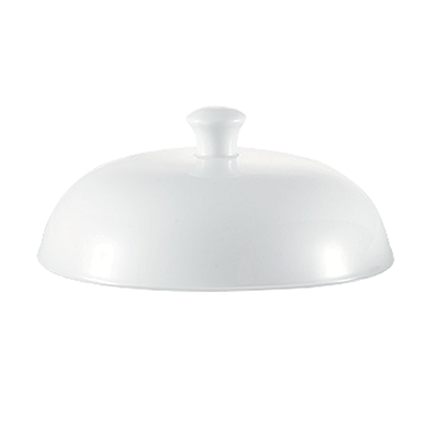 CAC China TST-W23-LID 7.5" Super White Porcelain Round Transitions Lid Only (2 Dozen Per Case)