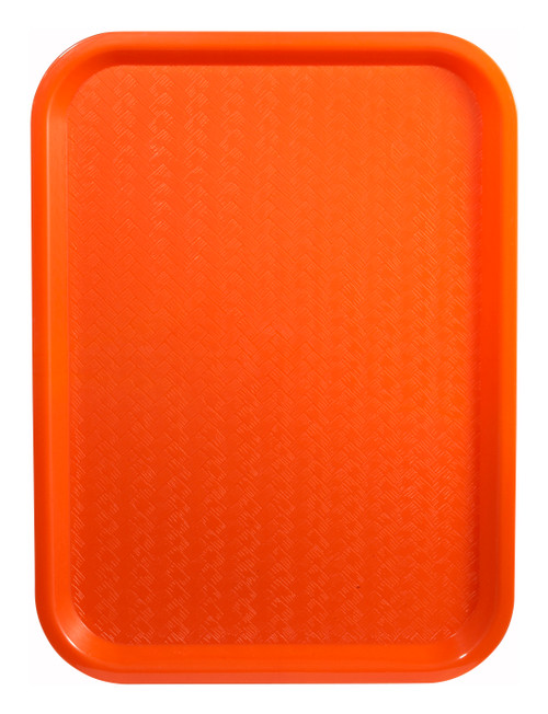 Winco FFT-1418O 18"W Orange Fast Food Tray