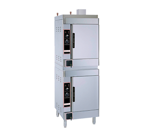 Market Forge SIRIUS II-12-NG (2) 6 Pan Natural Gas Convection Steamer - 52,000 BTU