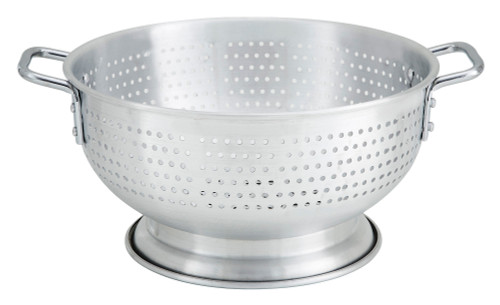 Winco ALO-11BH 11 Qt. Aluminum Colander