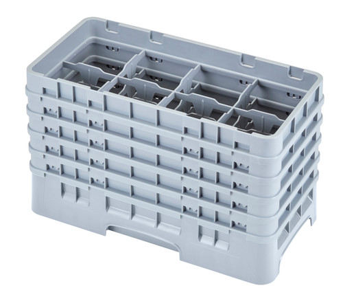 Cambro 8HS958151 Camrack Glass Rack With (5) Soft Gray Extenders - 2 Cases