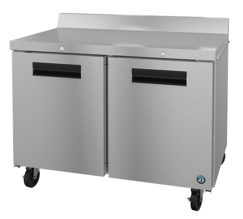 Hoshizaki WF48B-01 48" W Two-Section Two Door Reach-In Steelheart Series Worktop Freezer